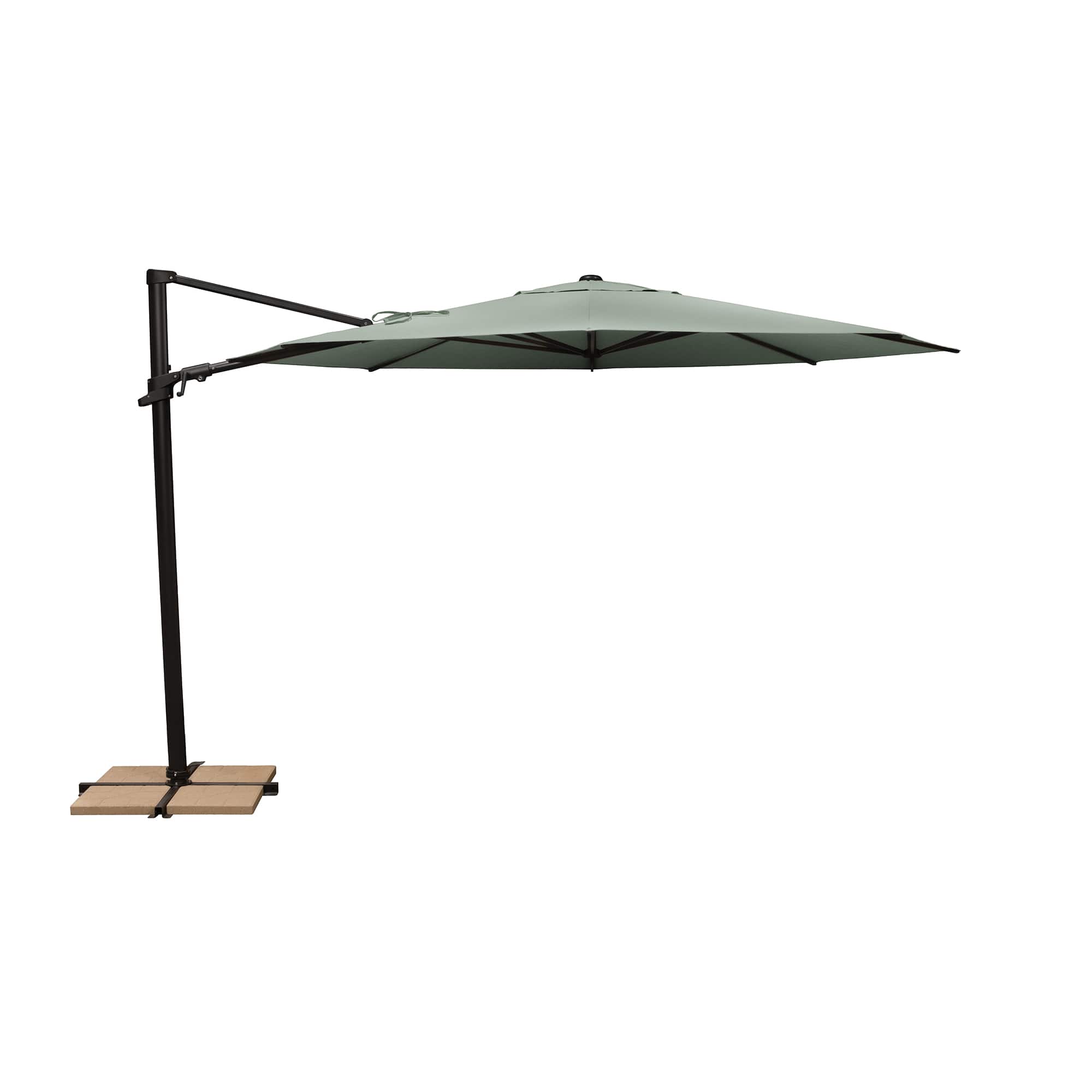 Mondawe - 11' Octagon Cantilever Patio Umbrella Black Frame - Spa