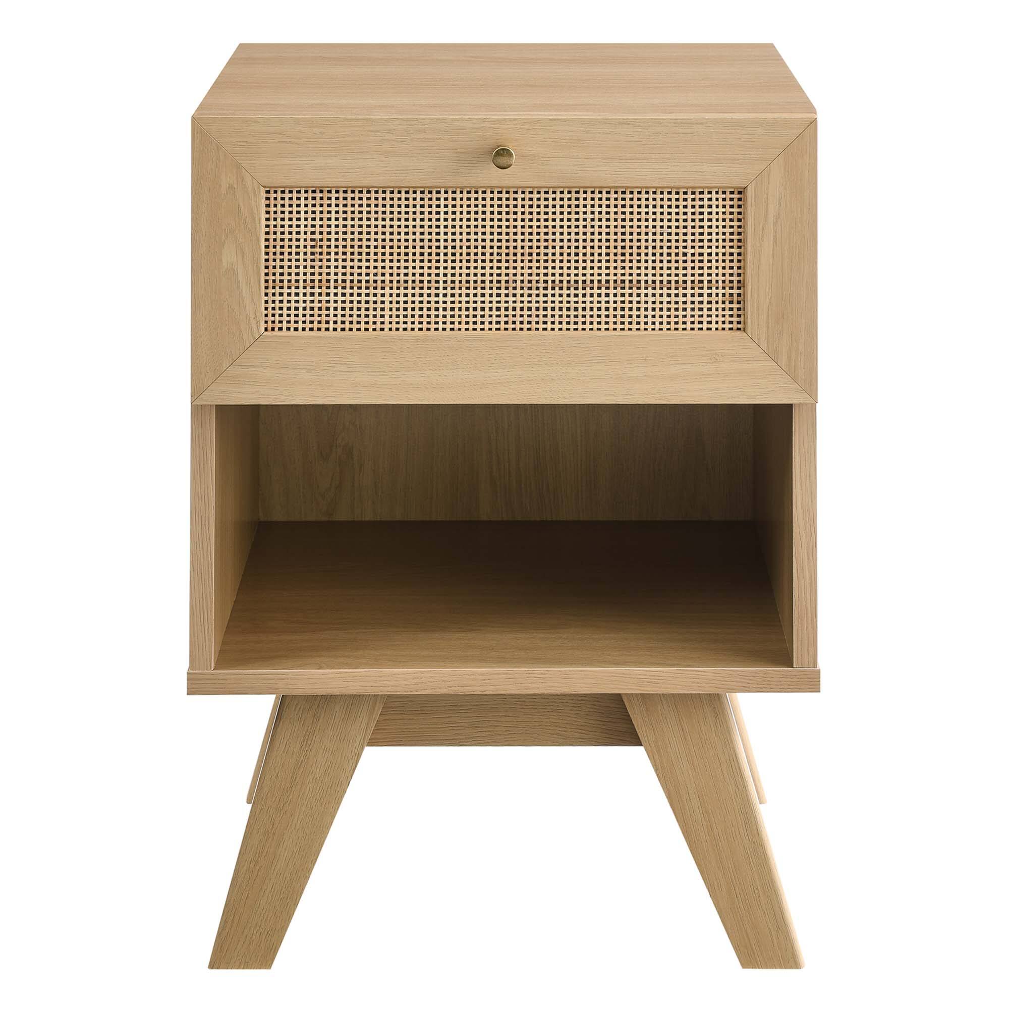Alt View 2. Modway - Soma 1-Drawer Nightstand by Modway - Oak.