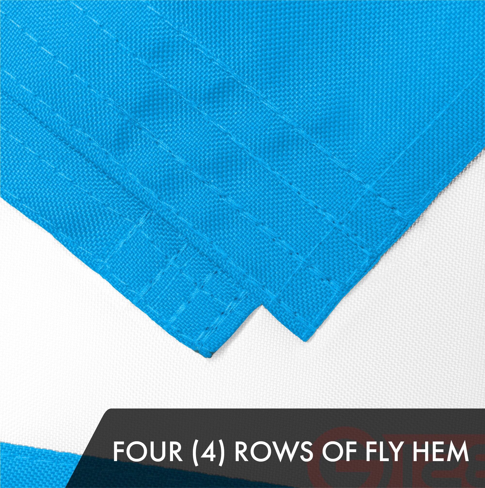 FOUR (4) ROWS OF FLY HEM