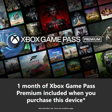 AG LEGENDS BALATRO DUSK FARES SKYRIM STARFIELD GROUNDED SKY NO MAN'S Fallcut4 4 DIABLO DISHONORED ! 7OOM XBOX GAME PASS PREMIUM ROSOCOE 4 - - UTER DEAD BY-4L BY WORLDS DAYLIGHT Flightl - Simutator 2024 CALL-OUT 2 MI FROSTPUNK CALL-DUTY. FORZA WARZONE HORIZON5 MINECRAFT DEEP C 7 Farming Simpkatog "DEATHLOOP" 1 month of Xbox Game Pass Premium included when you purchase this device* New subscribers only. Terms and conditions apply.