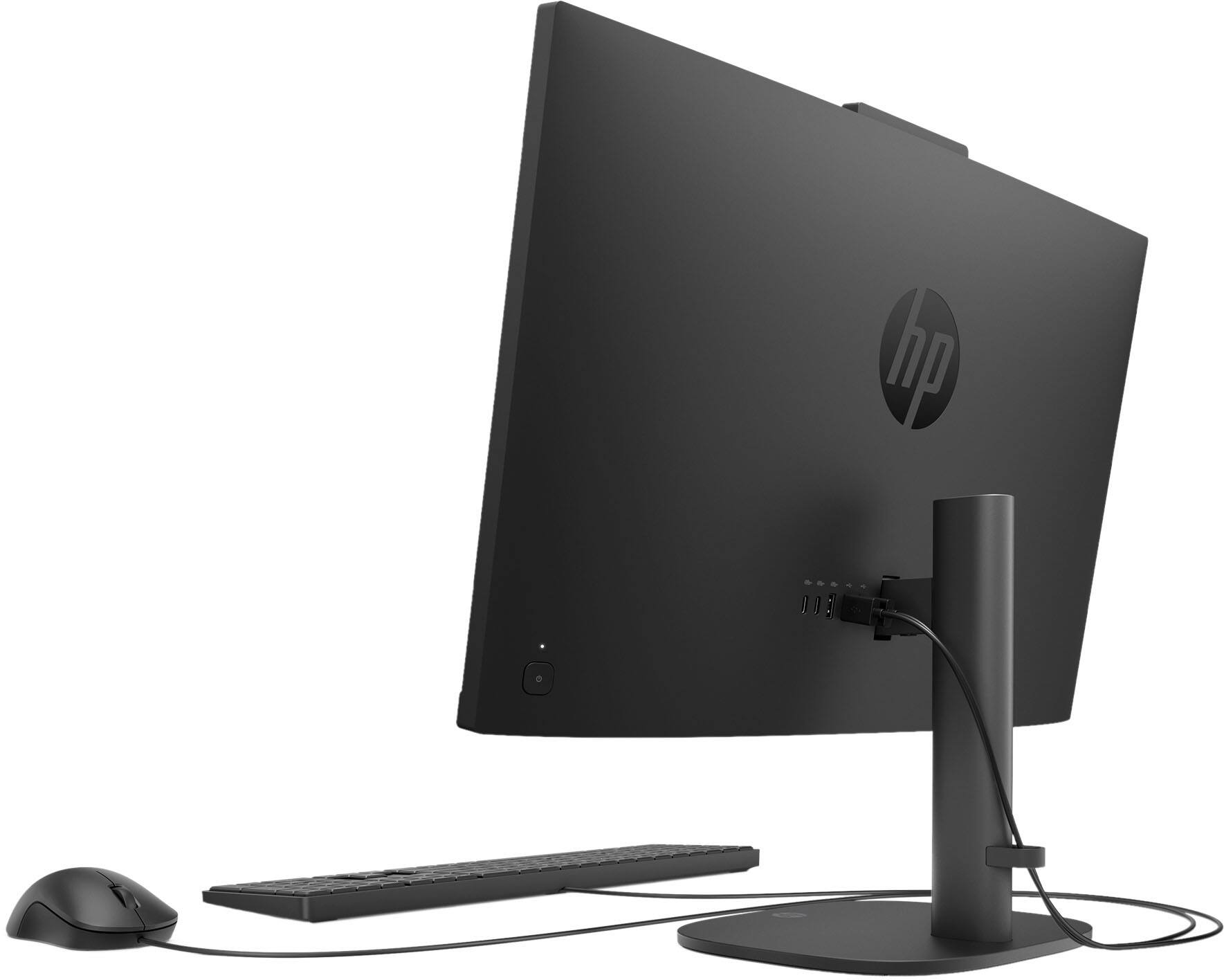 Alt View 8. HP - OmniStudio 23.8" Full HD All-in-One - AMD Athlon Silver 10 - 8GB Memory - 256GB SSD - Jet Black.