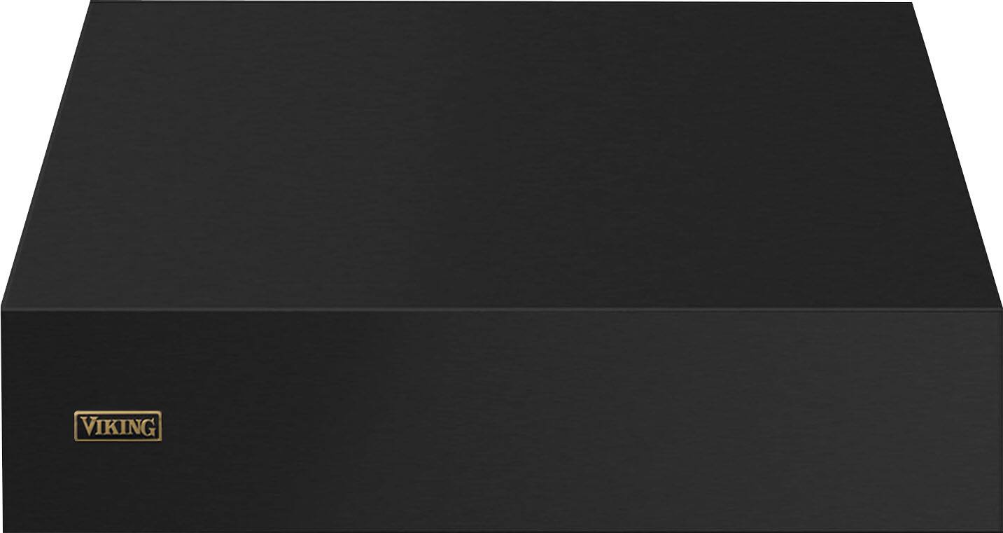 Front. Viking - Professional 5 Series 36" Range Hood - Cast Black/Brushed Brass - Cast Black.