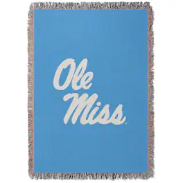 Chad & Jake - Ole Miss Rebels Woven Blanket - Blue