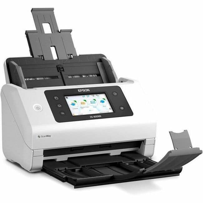 Epson - EdgeLink DS-800WN ADF Scanner - 600 dpi Optical - 24-bit Color - 24-bit Grayscale - 50 ppm (Mono) - 50 ppm (Color) - Unknown