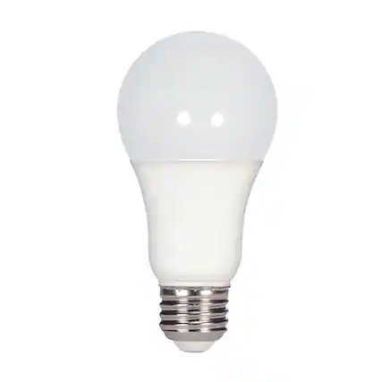 Front. SATCO - Satco Type A A19 E26 (Medium) LED Bulb Natural Light 100 Watt Equivalence 4 pk.