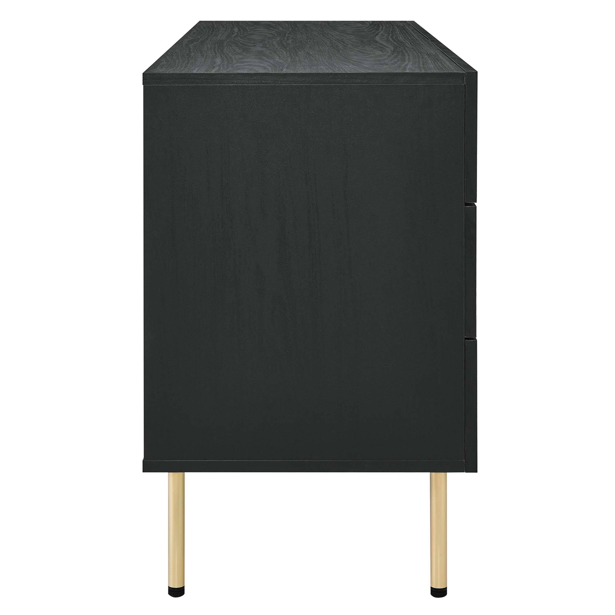 Alt View 1. Modway - Chaucer 6-Drawer Dresser by Modway - Black.