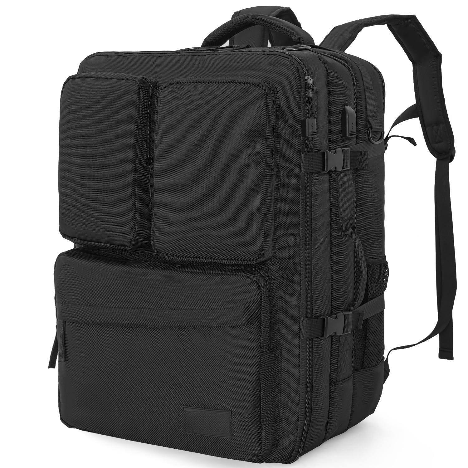 Cozy Serene - Dj Mixer Travel Backpack 15"x9.8"x21.6" For Controller Multi pockets With Usb Port Two Equipments Laptop Vinyl Records - Default