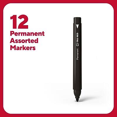 12 Permanent Assorted Markers

Permanent Markers

12 TRU TEC