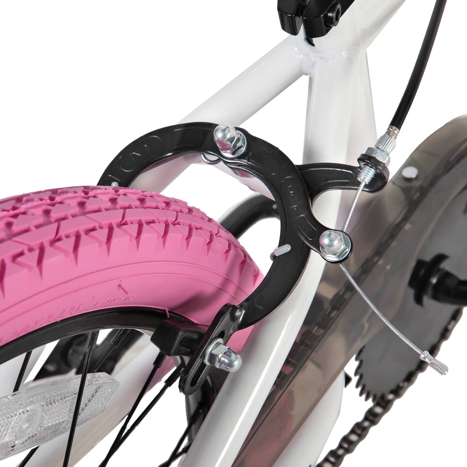 Alt View 5. JOYSTAR - JOYSTAR Brockway Freestyle Kids BMX Bike 20" Kids Bicycles for Ages 6-10, Girls Boys Beginner-Level Riders 2 Pegs, White - White.