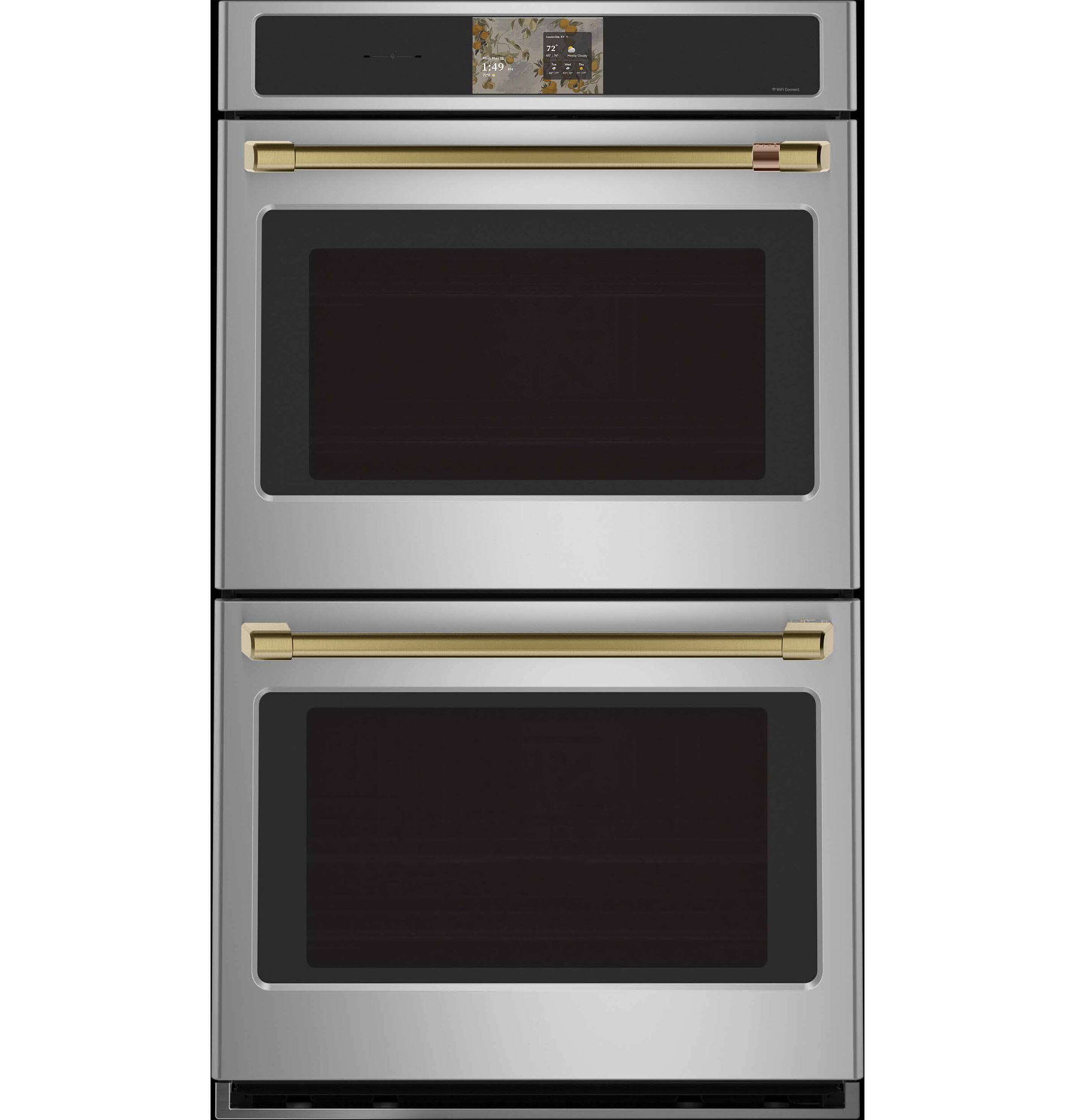 Alt View 21. Café - 30" Smart Built-In Double Electric Convection Wall Oven with Air Fry and Precision Cooking Modes - Stainless Steel.