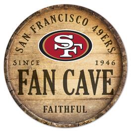 WinCraft - San Francisco 49ers 14'' Circular Wood Sign - Multicolor