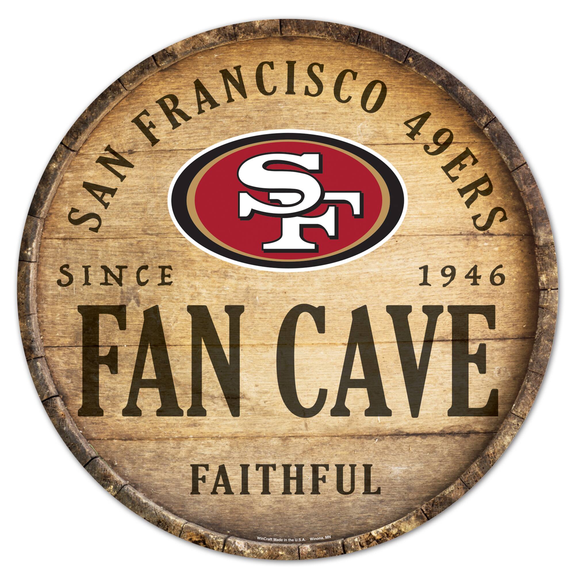 SAN FRANCISCO 49ERS  
SINCE 1946  
FAN CAVE  
FAITHFUL