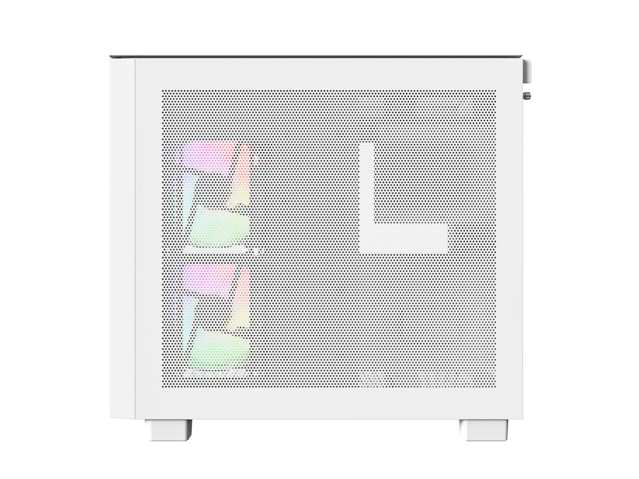 Alt View 4. Montech - MONTECH KING 65 PRO ATX Mid Tower, Dual Chamber, High Airflow, RTX 40 Support, 3 ARGB Fans - White - White.