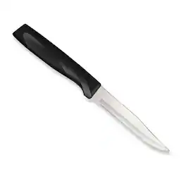 Rada - Cutlery 3.875-Inch Serrated Steak Knife Anthem Wave Handle - Black