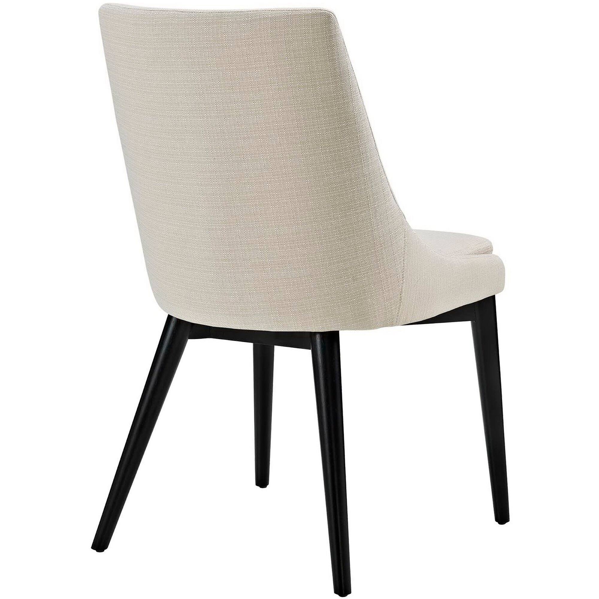 Left. Modway - Viscount Fabric Dining Chair by Modway - Brown.