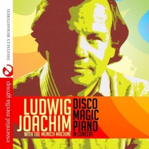 LUDWIG JOACHIM  
DISCO MAGIC  
PIANO  
WITH THE MUNICH MACHINE IN CONCERT  

essential media group  
REMASTERED DIGITALLY