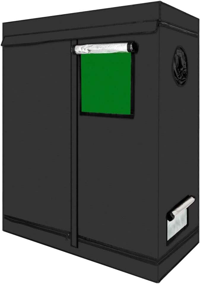 "Winado - 48""x24""x60"" High Reflective Mylar Hydroponic Plant Growing Room with Removable Floor Tray & Observation Window - Black" price history on PriceWatchPro