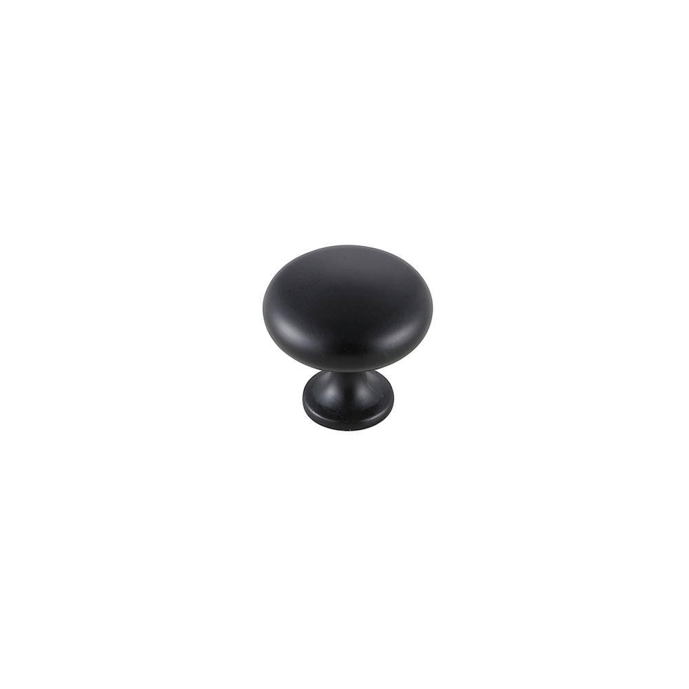 Back. Elegant Decor - Cadon 1.2" Diameter Matte Black Mushroom Knob Multipack (Set of 10) - Matte Black.