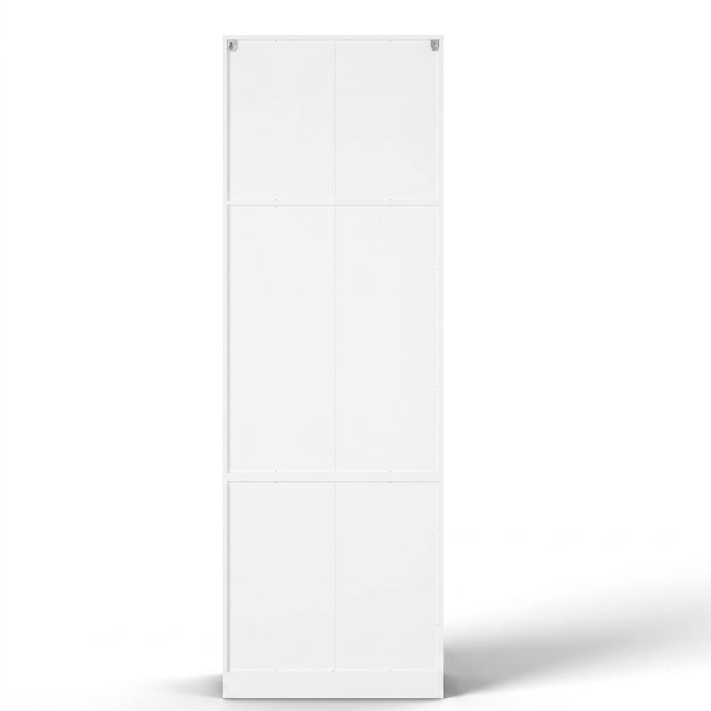 Alt View 6. FUFU & GAGA - Garage Storage Cabinet with 3 Drawers, Heavy Duty Tall Tool Organizer for Workshop, Utility Locker for Home - White.