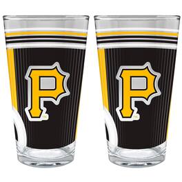 Great American Products - Pittsburgh Pirates Two-Piece 16oz. Pint Glass Set - Multicolor