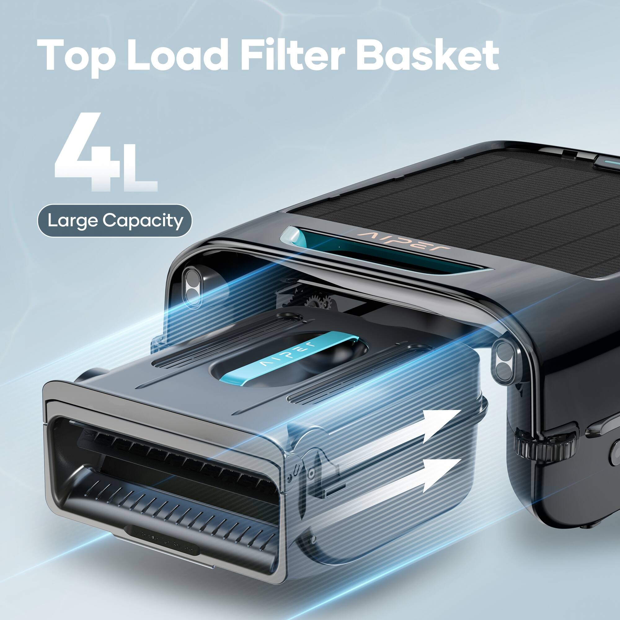 Top Load Filter Basket 4L Large Capacity APET 1551A 90