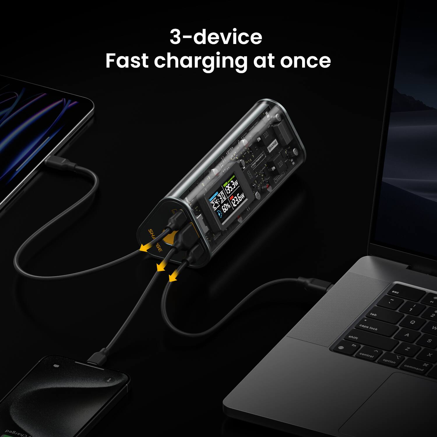 Sharge Shargeek 170 24000mAh 170W PD3.1 Power Bank for 3 devices