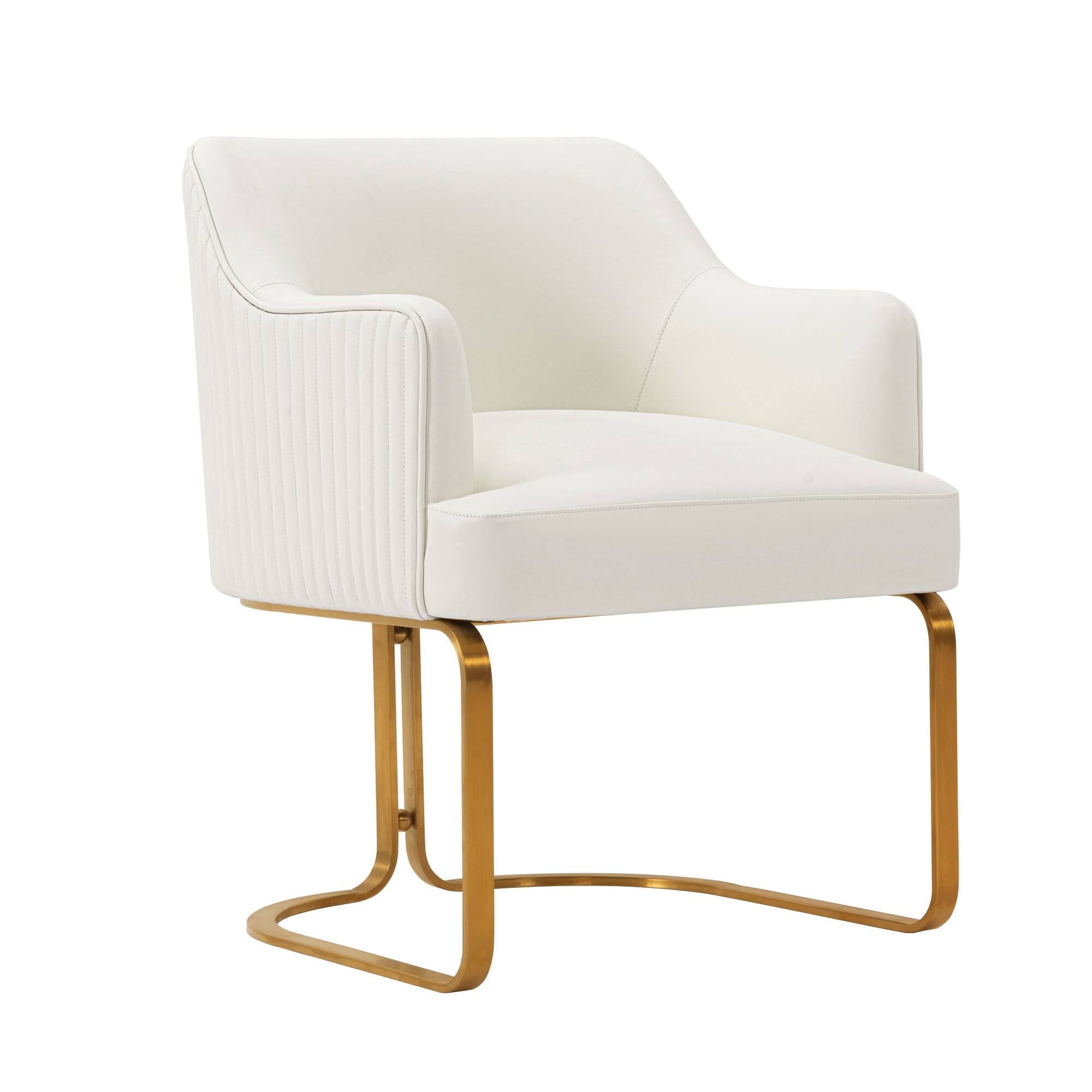 Alt View 5. Manhattan Comfort - Raya Modern Wood Vegan Leather Dining Chair - Set of 2 - Ivory.