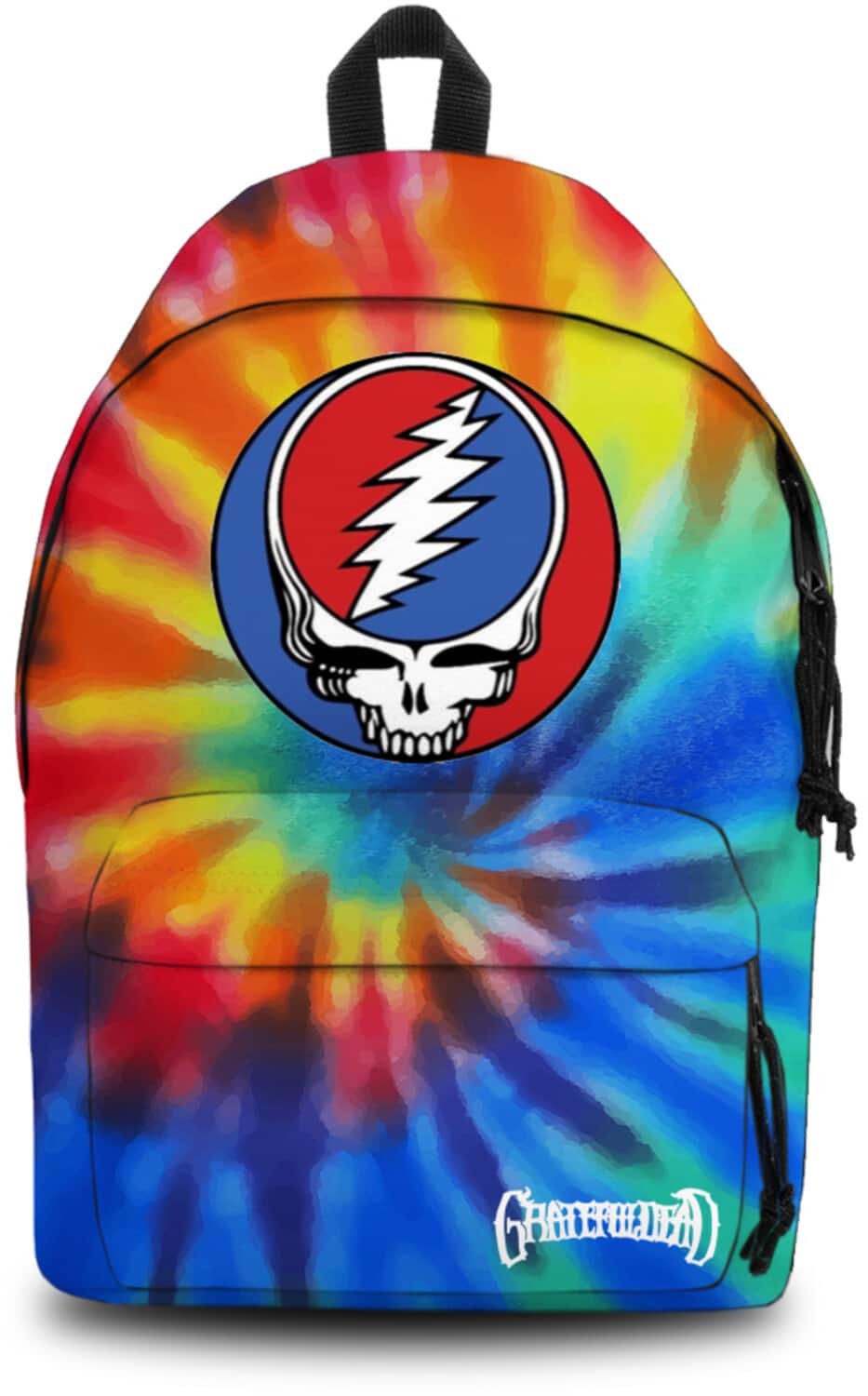 PopMarket - Grateful Dead - Rocksax - Grateful Dead - Steal Your Face Logo - Daypack with Laptop Pocket (Black) - Multicolor