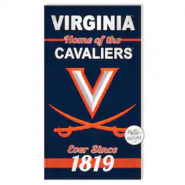 Jardine - Virginia Cavaliers 11'' x 20'' Home Of The Sign - Navy