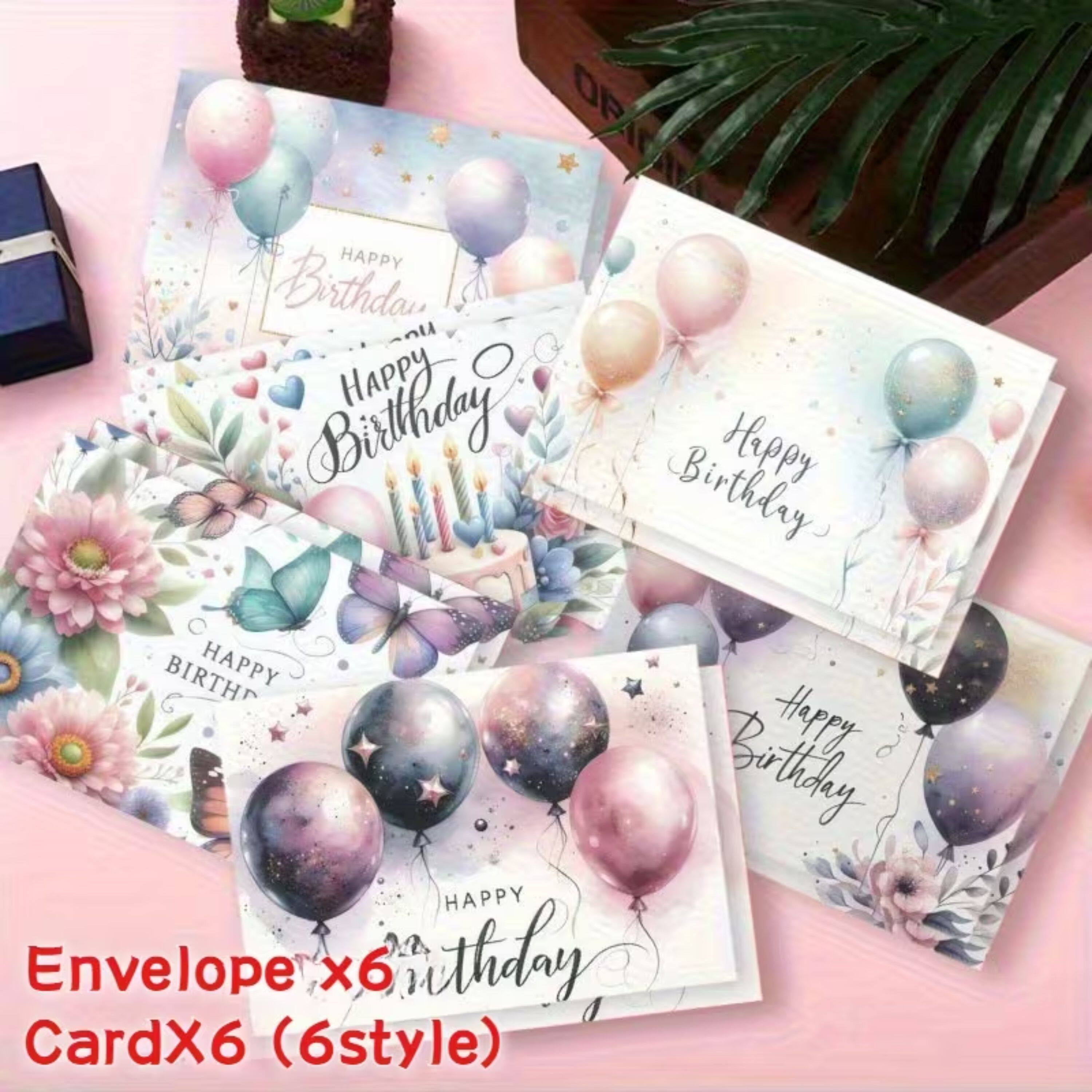 OF HAPPY Birthday HAPPY Birthday Birthday Happy BIRTH HAPPY Happy Birthday HAPPY Envelope x6 CardX6 (6style)