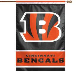 WinCraft - Cincinnati Bengals 28" x 40" Primary Logo Single-Sided Vertical Banner - Multicolor