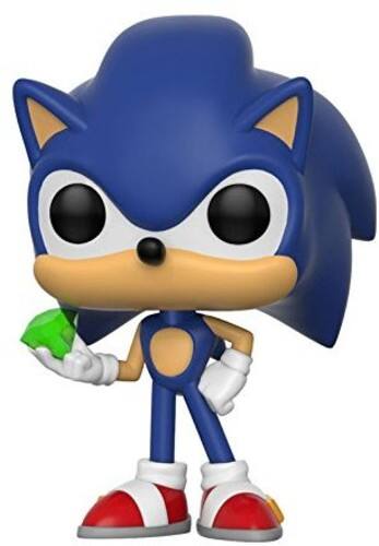 Front. Funko - FUNKO POP! Games: Sonic - Sonic with Emerald   - Collectibles - Multicolor.