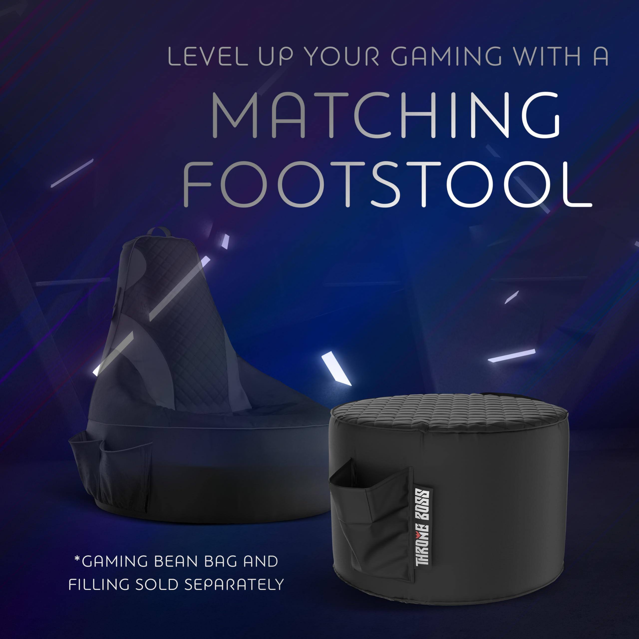 PO3TICJUNKI3 Gaming Footstool Cover Only No Filling Matching Bean Bag ...