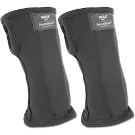 IMAK - Smart Glove Small 2-Pack Carpal Tunnel Relief Hand Support Improves Circulation Model 20125-2 - Gray