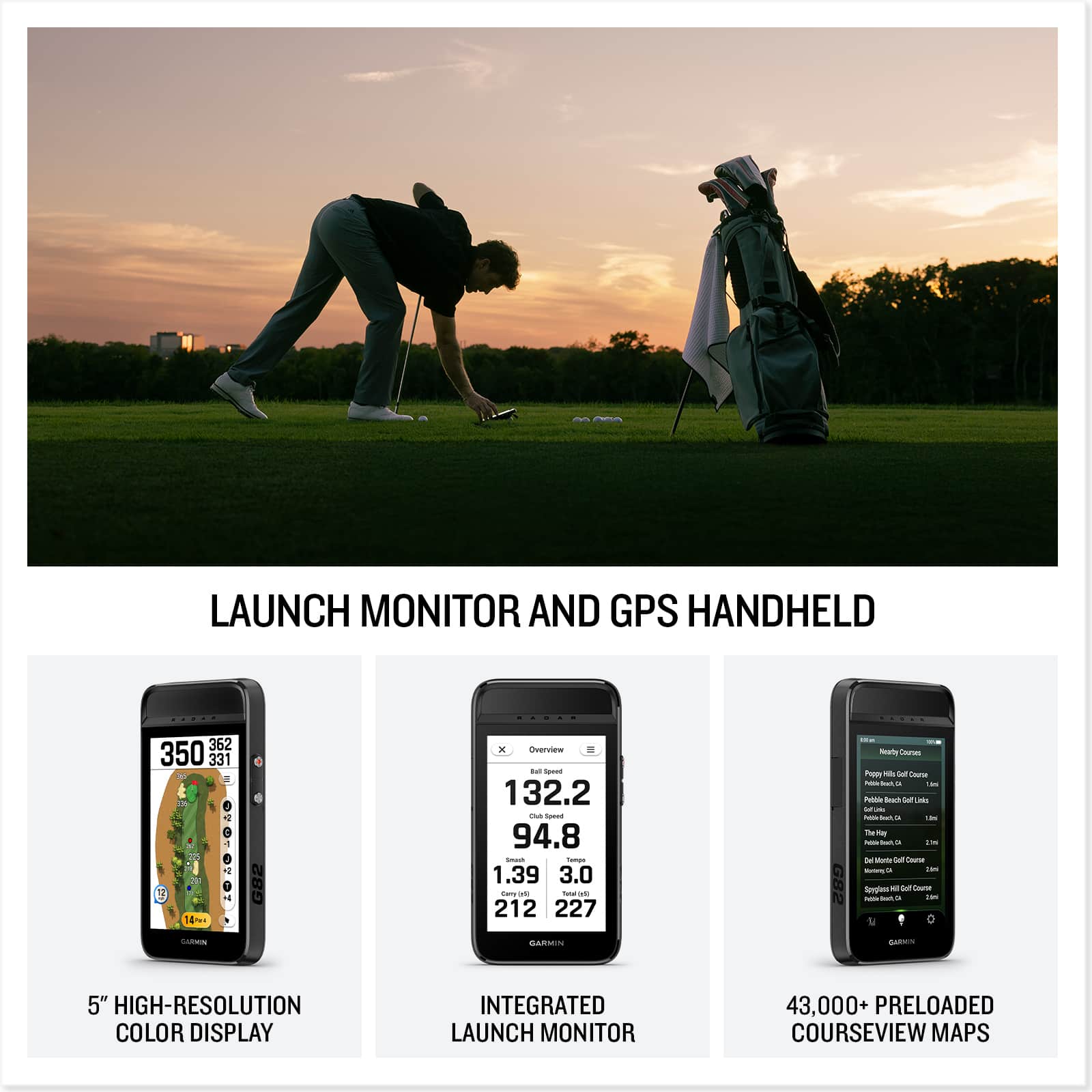 Garmin Approach G82 Launch Monitor and Premium 5