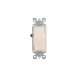Leviton - Decora Rocker 3-Way Switch 15A 120/277V (05603-2TS) - Light Almond