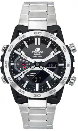 Casio - Edifice Sospensione Mobile Link Dial Solar ECB-2000D-1A ECB2000D-1 100M Men's Watch - Black
