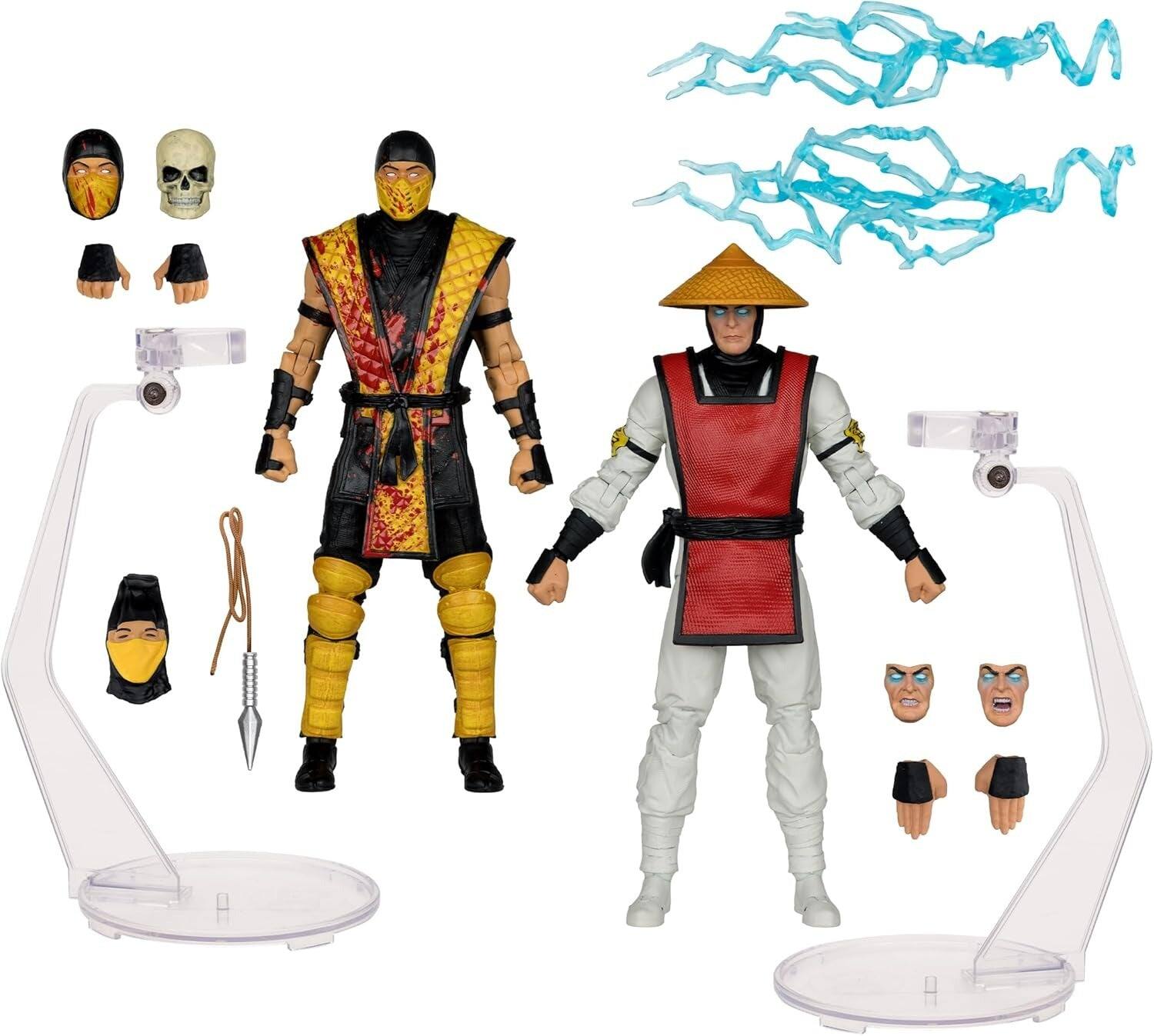Alt View 2. McFarlane Toys - McFarlane Toys: Mortal Kombat Klassic: Scorpion vs Raiden - 7" Figure.