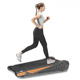 Tiramisubest - Compact Under Desk Treadmill with 8% Incline, LCD Display, and Remote Control for Home Use - Black