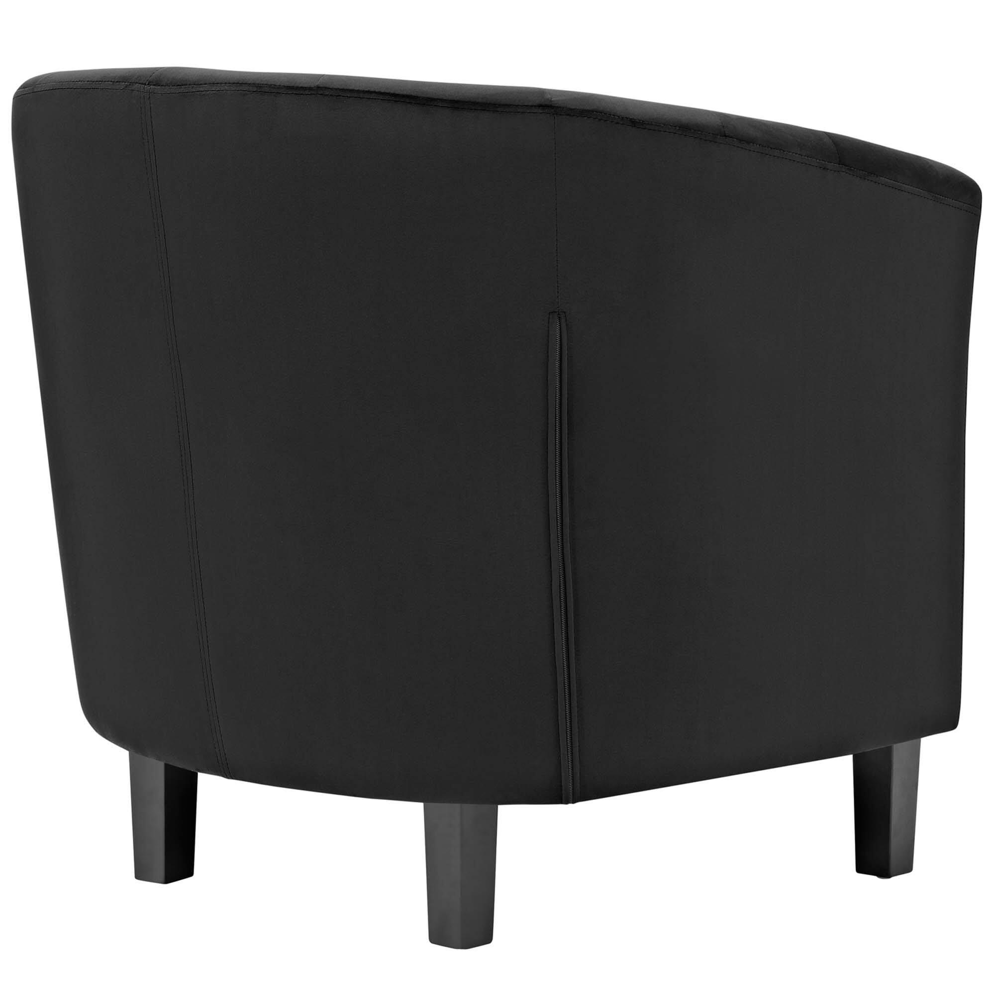 Back. Modway - Prospect 2 Piece Performance Velvet Armchair Set by Modway - Black.