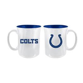 The Memory Company - Indianapolis Colts 2-Pack 15oz. Iridescent Ceramic Mug Set - Multicolor