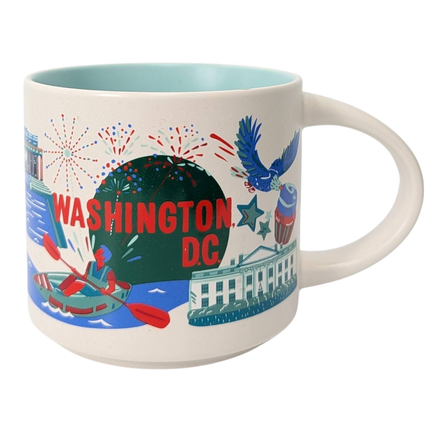 Front. Starbucks - Starbucks Discovery Series Washington Ceramic Mug, 14 Oz - Green.