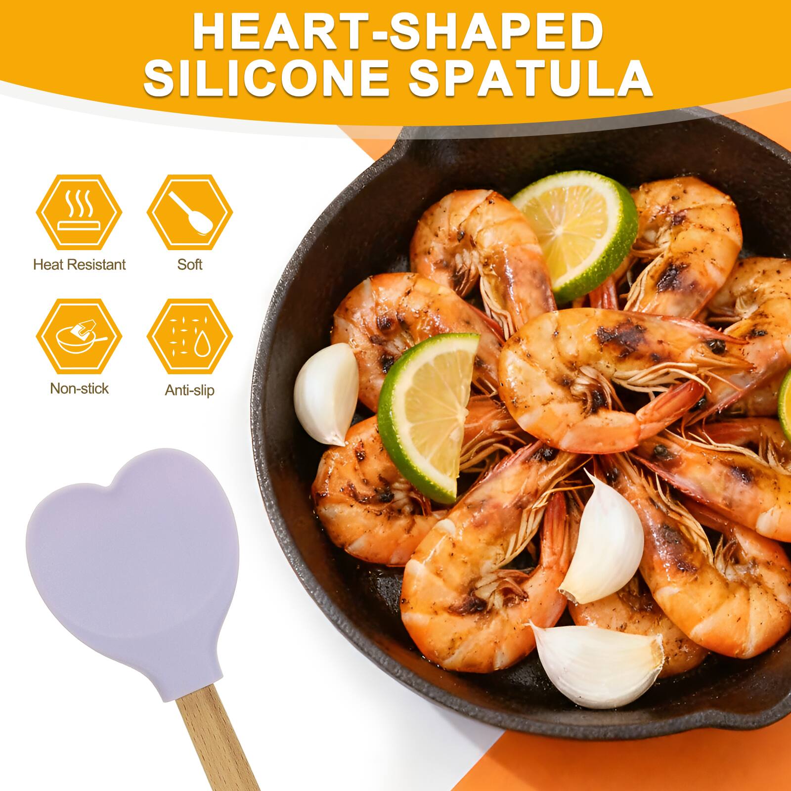 HEART-SHAPED SILICONE SPATULA

Heat Resistant
Soft
Non-stick
Anti-slip