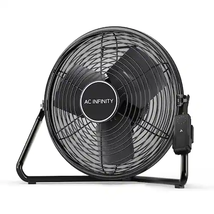 Front. AC Infinity - CLOUDLIFT S14, Floor Wall Fan 14" with Wireless Controller.