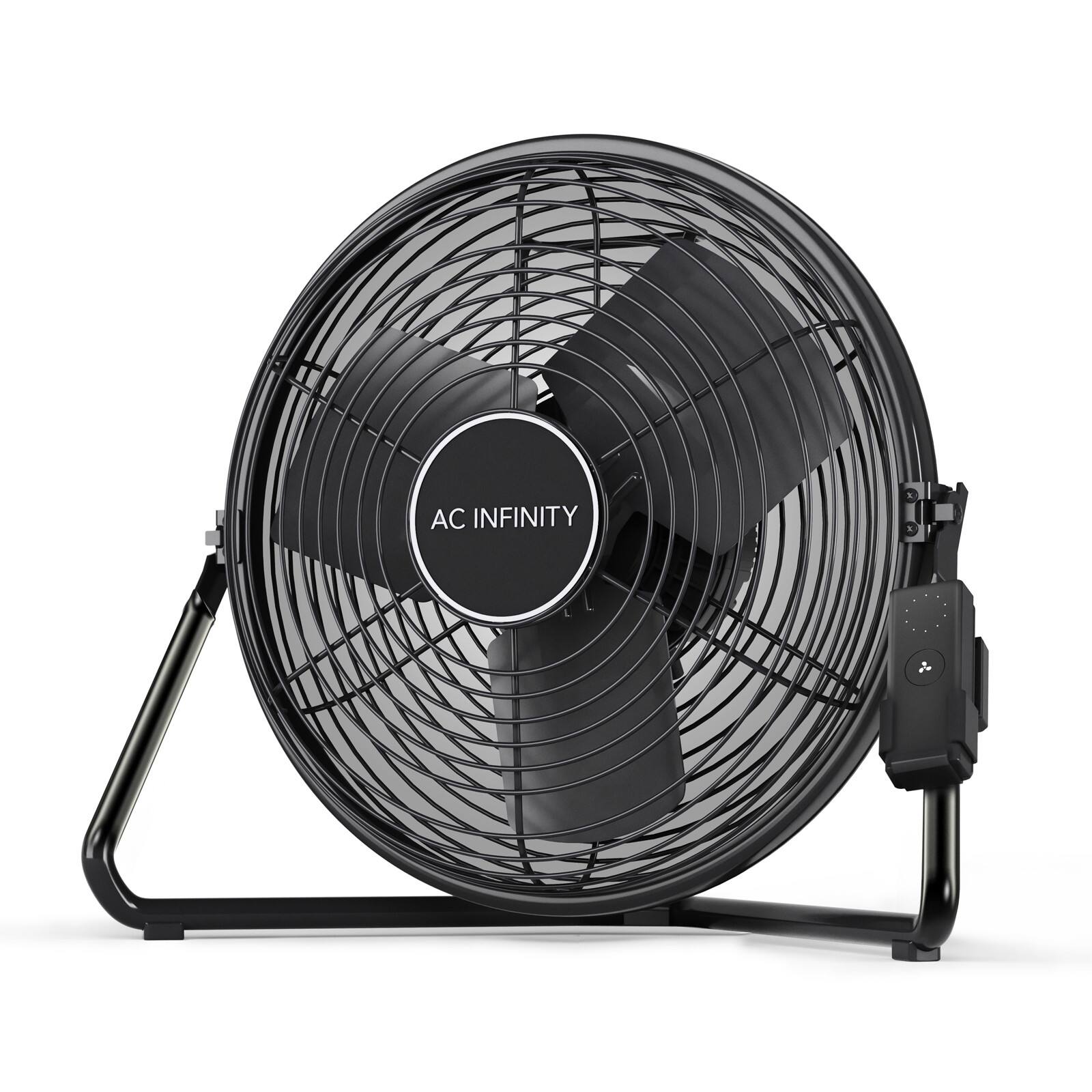 Front. AC Infinity - CLOUDLIFT S14, Floor Wall Fan 14" with Wireless Controller.