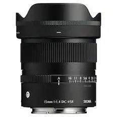OUT>>
A I
16 11 8 5.6 4 2.8 2
LA 99921796
15mm 1:1.4 DC $58
SIGMA