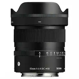 Sigma - 15mm f/1.4 DC Contemporary Lens for Sony E - Black