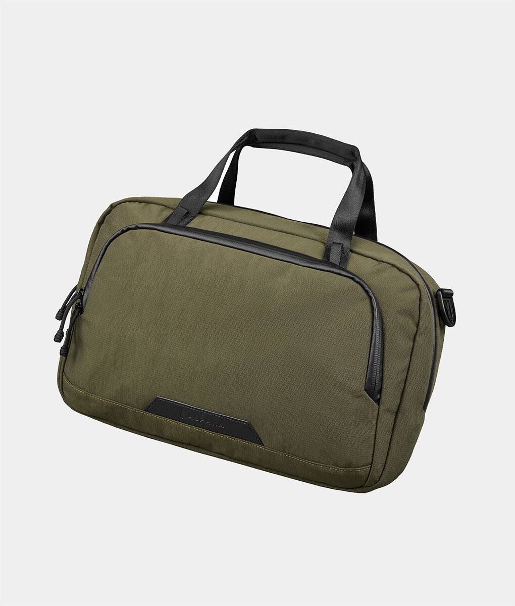 Angle. ALPAKA - Bravo Brief for 14" Laptop with Detachable Shoulder Strap and Luggage Pass-Through - Green.