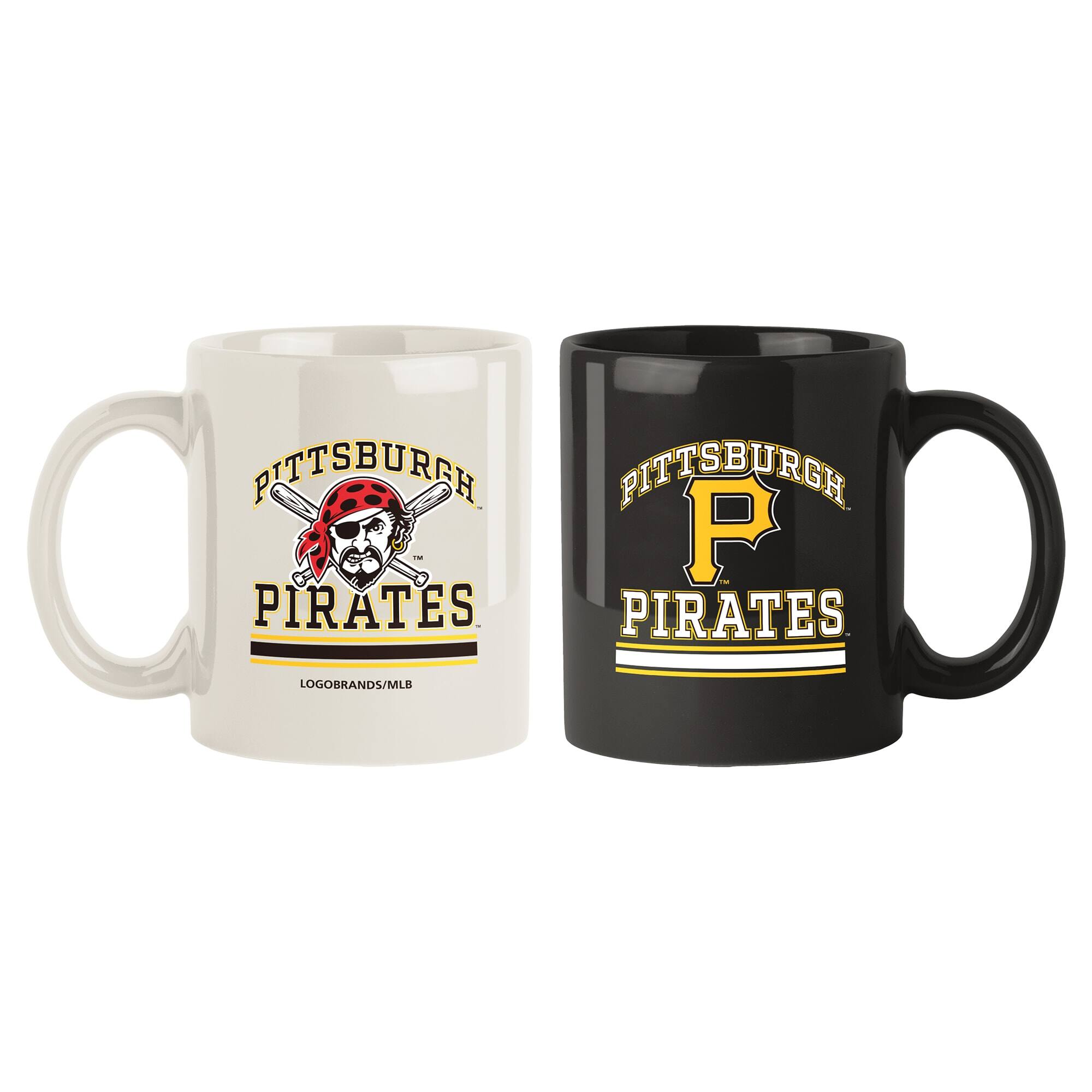 Logo Brands - Pittsburgh Pirates 15oz. Current & Throwback Mug Set - Multicolor price history on PriceWatchPro