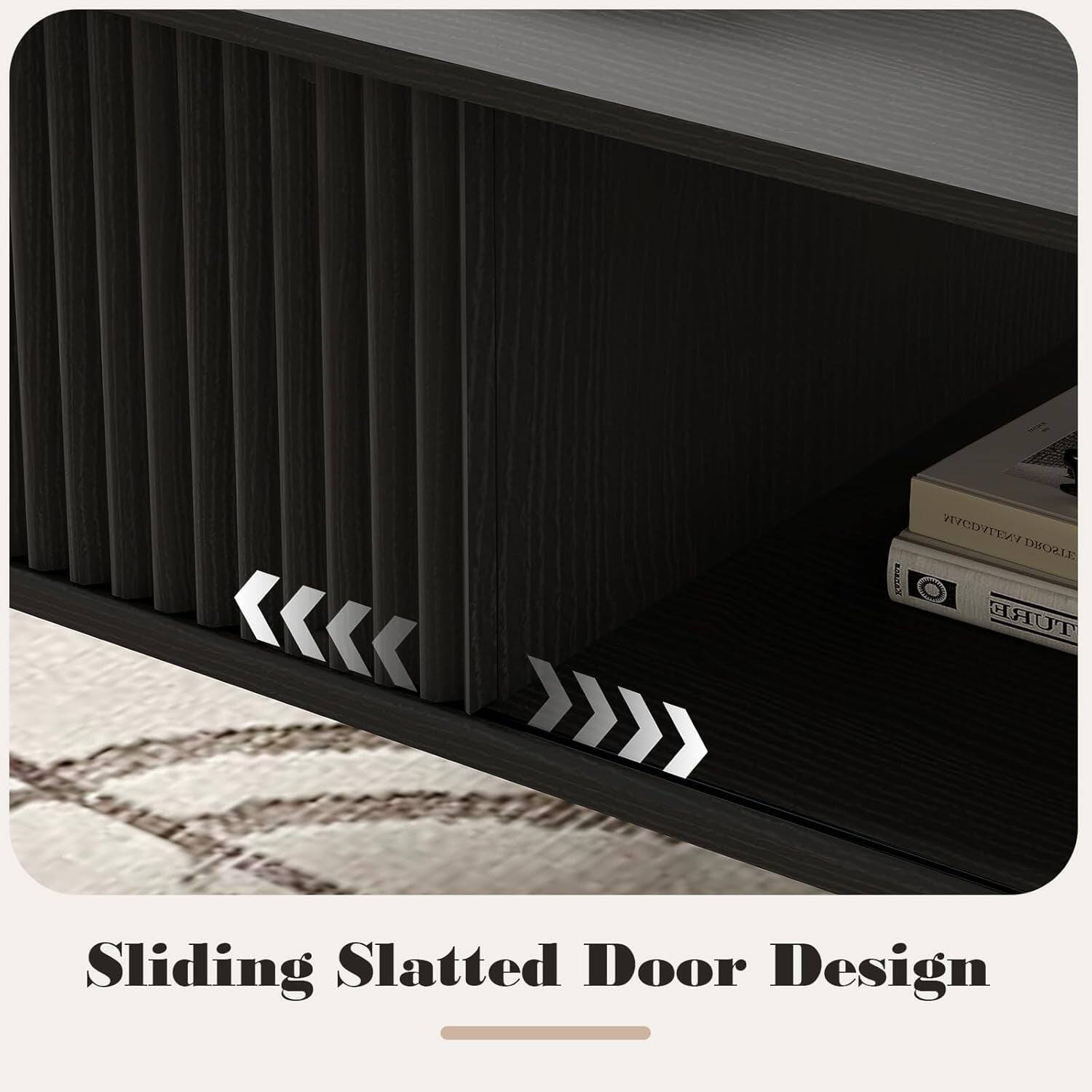 Sliding Slatted Door Design